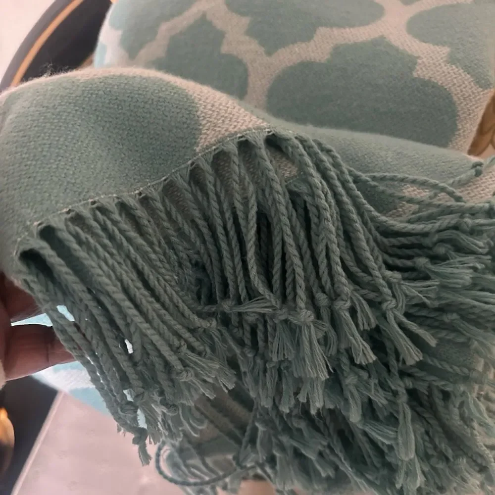 Threshold Marrakech Pattern Fringed Throw Blanket